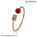 51719 xuping simple brazalete de oro de diseño, brazalete de perlas de moda